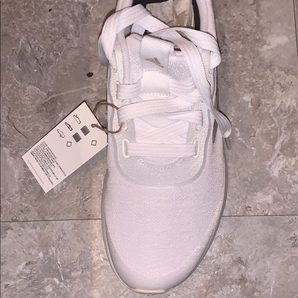 White Adidas Womens Athletic Shoes - Picture 2 of 2